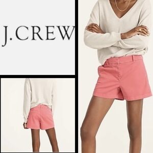 J.Crew Women's 3.5" Stretch Chino Short Size 00 Bright Coral